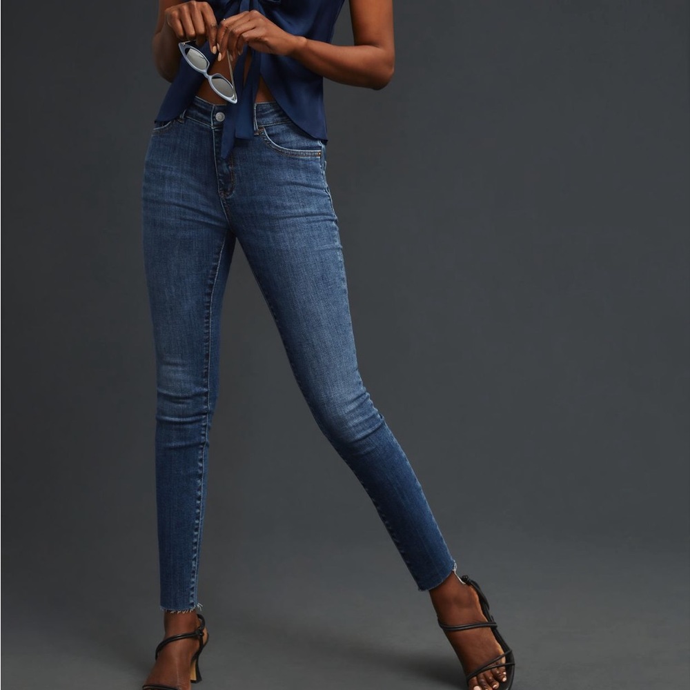 Pilcro Sustainable High-Rise Skinny Jeans BLUE BELL